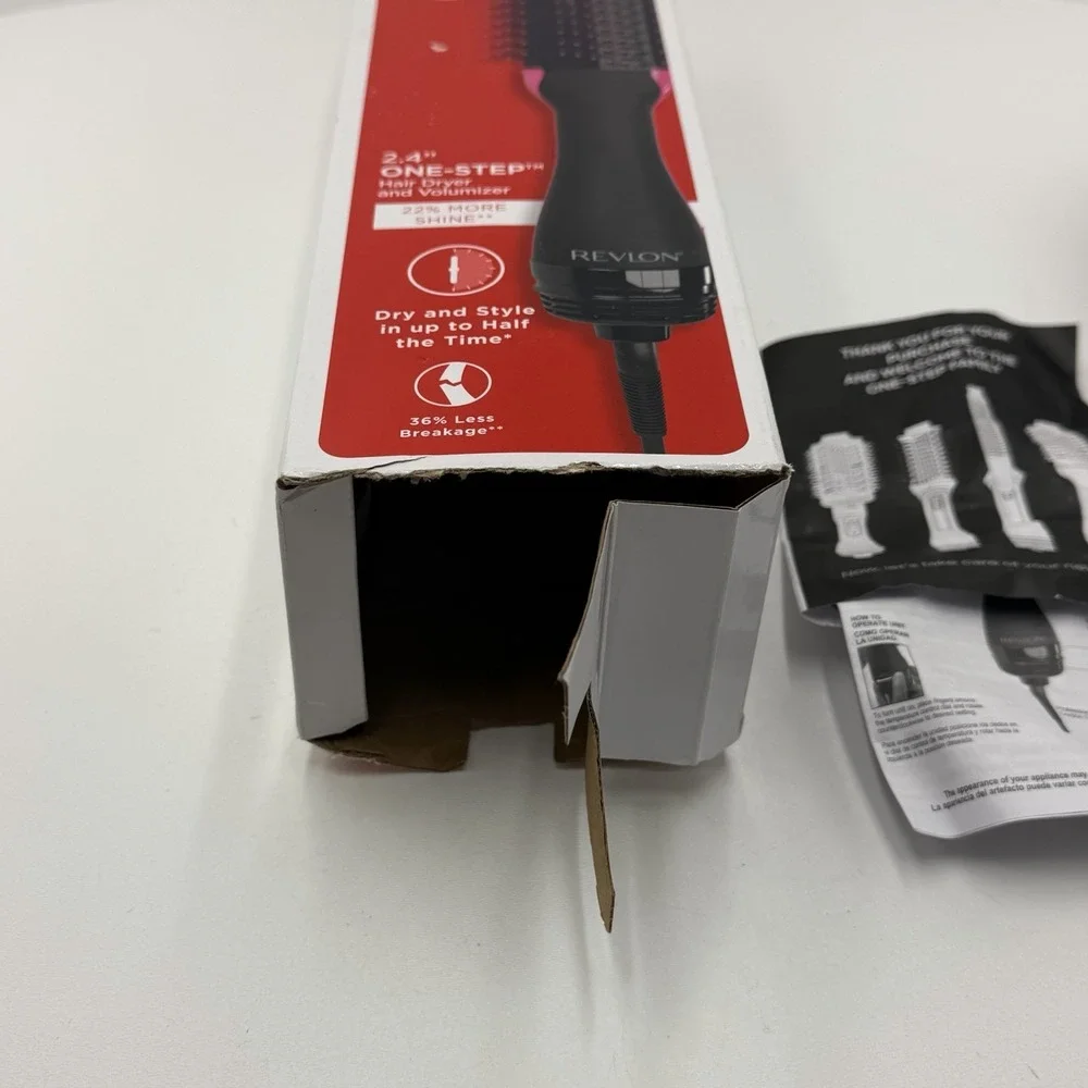 Revlon One-Step 2.4in Hair Dryer Volumizer RVDR5282 Titanium Max Black Pink